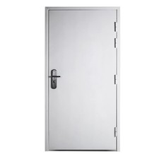VIZ-PRO Quick Mount Steel Security Door with Frame and Hardware, Flat White picture