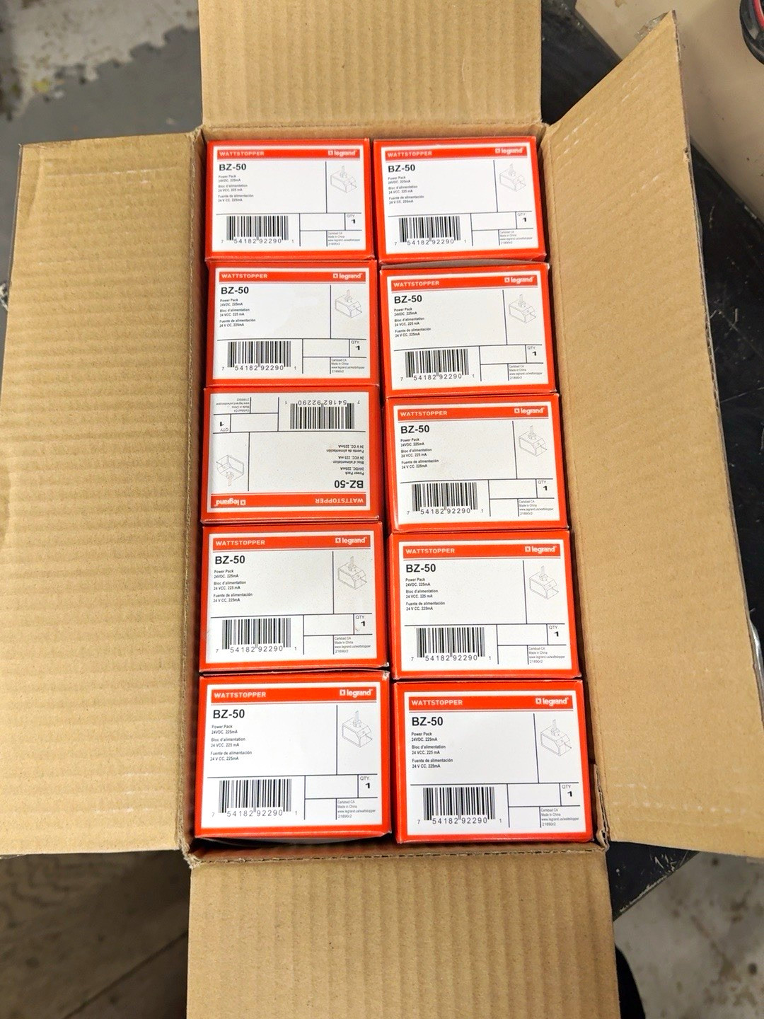WattStopper BZ-50 Power Pack DC SPDT  - one case  10 ct