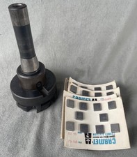 Kennametal 3” Shell Face & Mill Cutter Integral R-8 Collet + Inserts picture