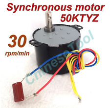 US stock Synchronous Motor 50KTYZ AC110V 120V 50/60Hz 30r/m CW/CCW 6W 2.8kgf.cm picture