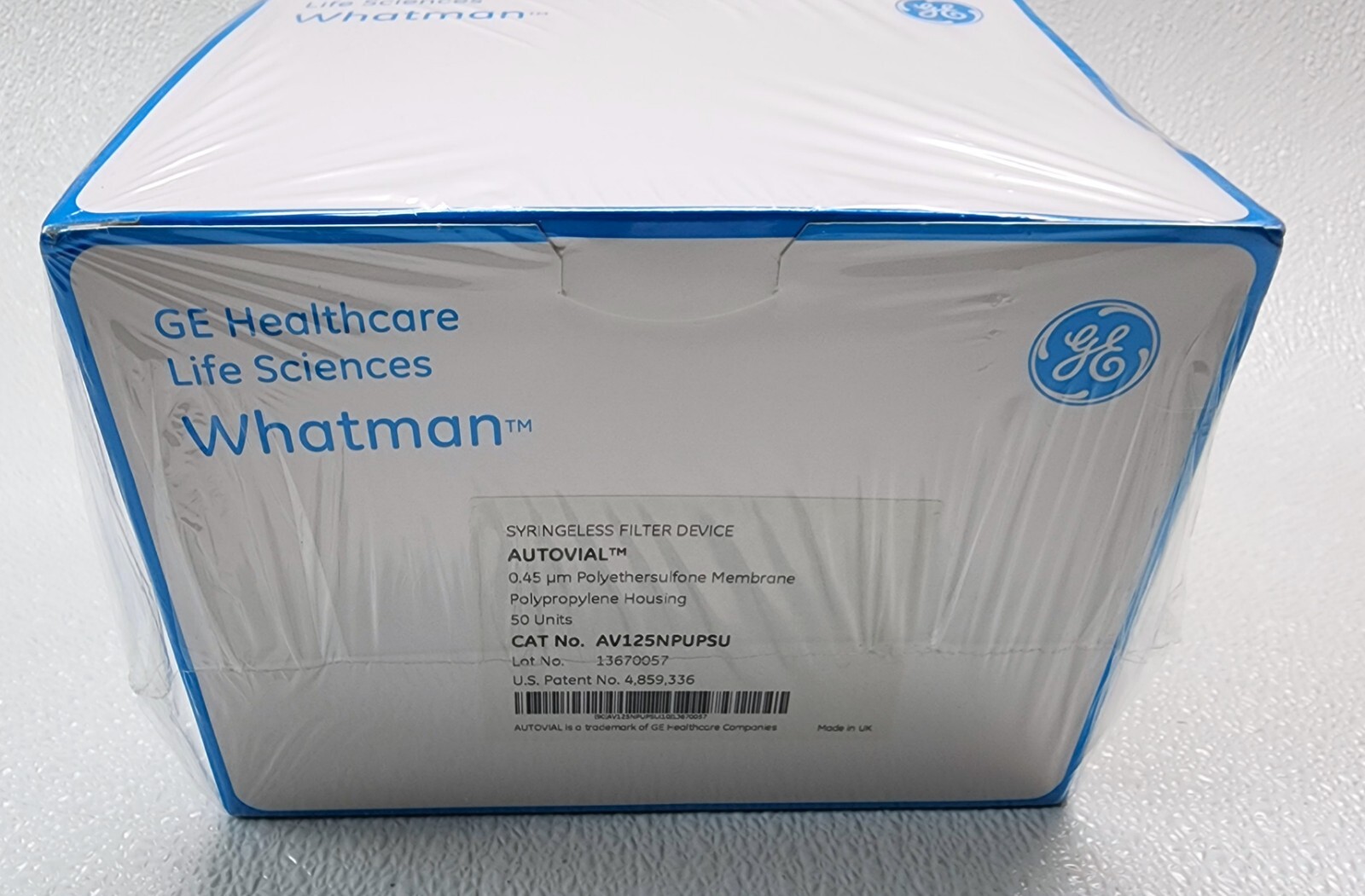 GE /CYTIVA  Autovial 12 Syringeless Filter, no prefilter, 0.45 µm,  # AV125NPUP