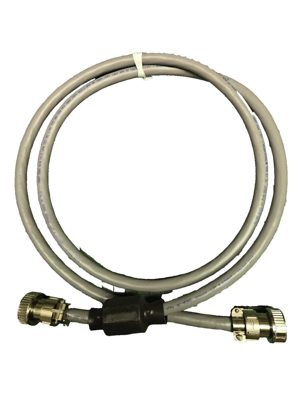 Alpha Wire, Xtra-Guard 1 5527, 18 AWG, 6 ft, w/208714-1, 208716-1 AMP Connectors Alpha Wire, Xtra-Guard 1 5527, 18 AWG, 6 ft, w/208714-1, 208716-1 AMP Connectors