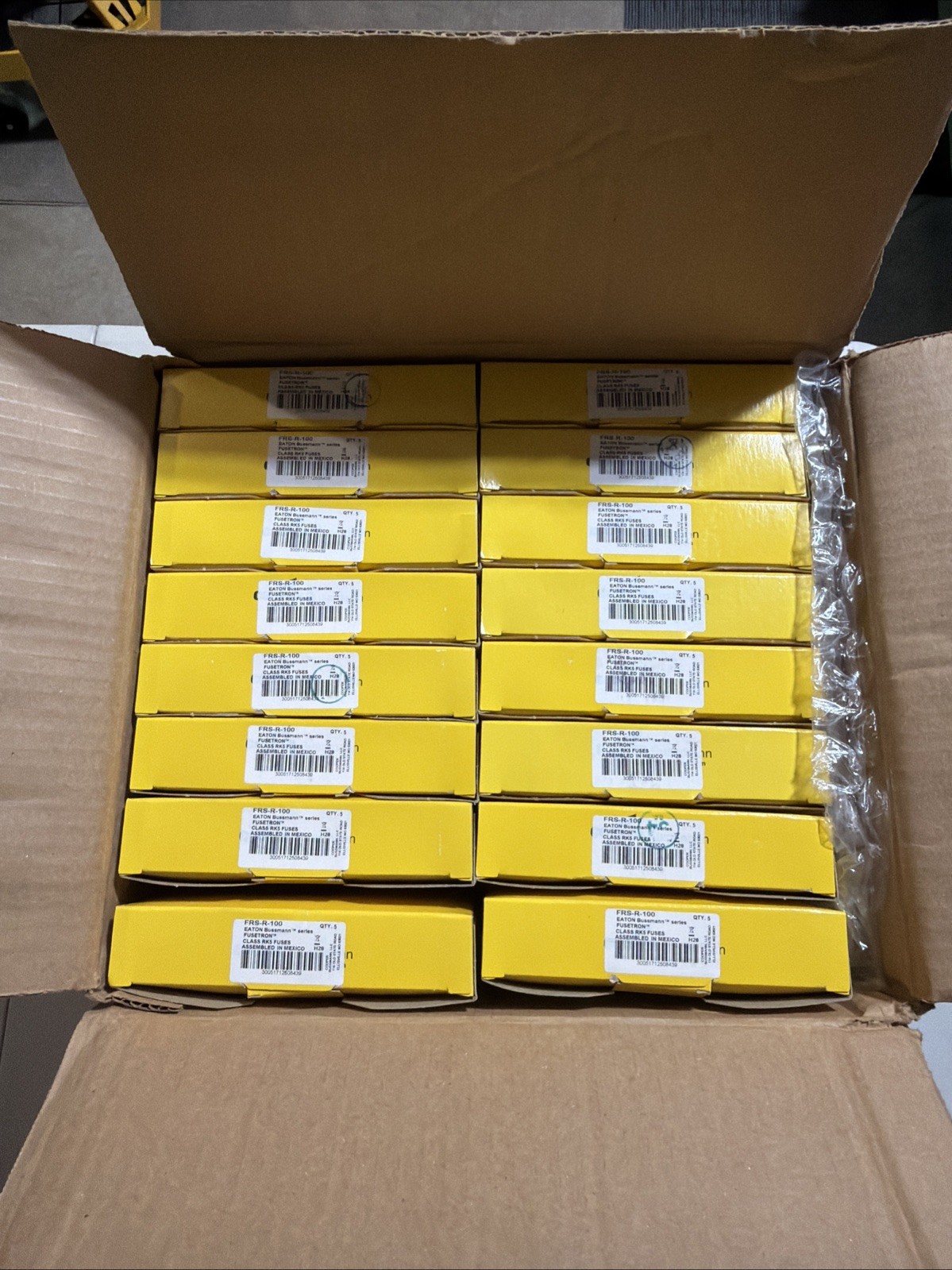 Eaton FRS-R-100 Bussmann Series RK5 Class Fuse 5-Pack 100A 600V New In Box USA