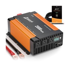 Ampeak 2000W Power Inverter 12V to 110V, 89.37% High Efficiency Modified Sine... picture