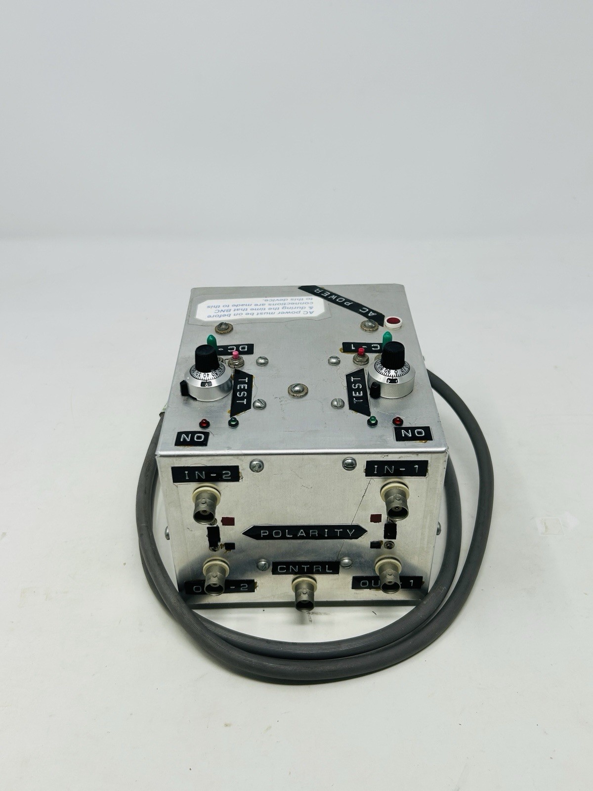 Custom Dual Channel DC Test Control Box AC Powered Tested Working Custom Dual Channel DC Test Control Box AC Powered Tested Working