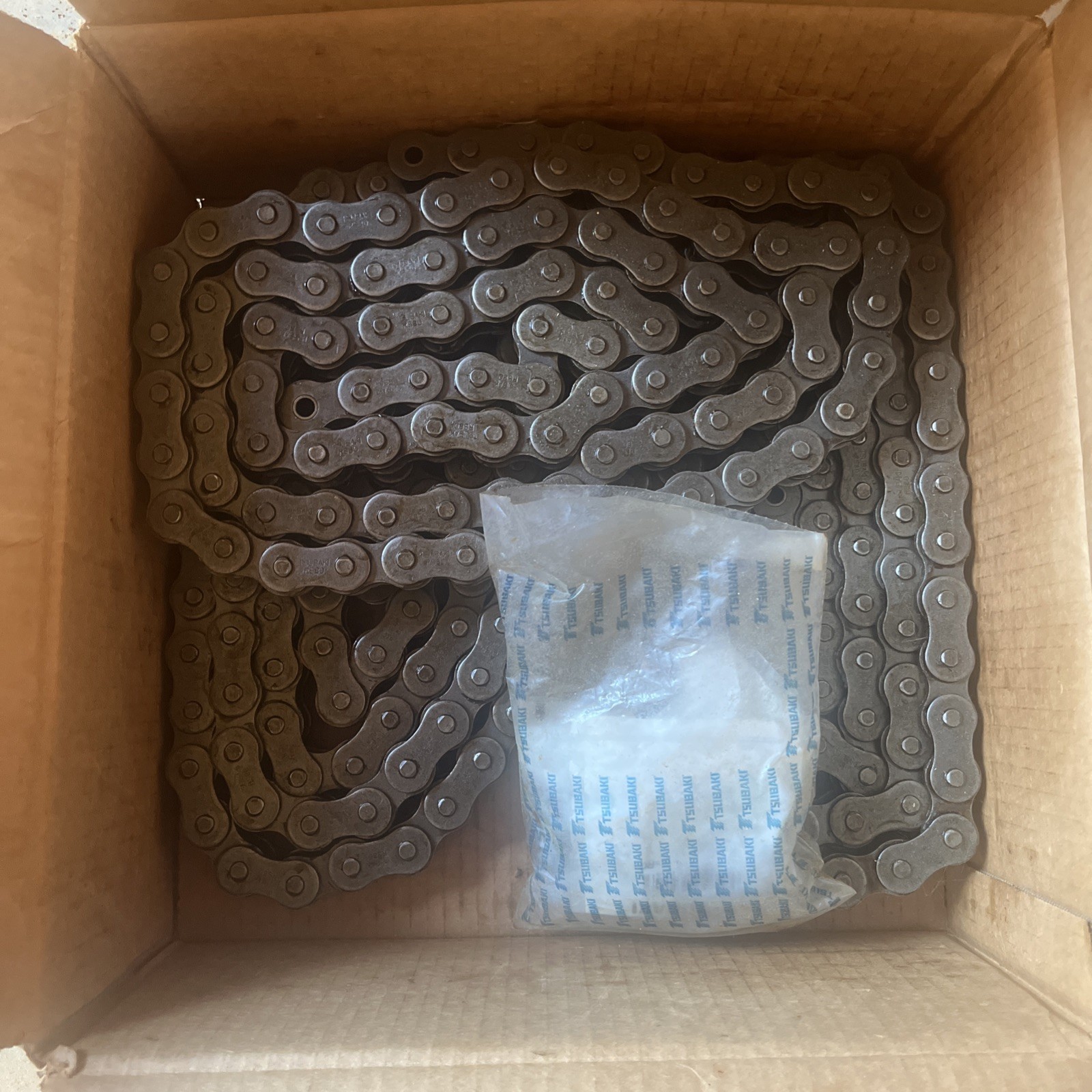 Tsubaki Roller Chain RS80 92 Pitches W/ Conn Link Custom Cut New Open Box