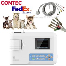 Single Channel 5 Lead ECG Machine Animal Pet VET Electrocardiograph Printer picture
