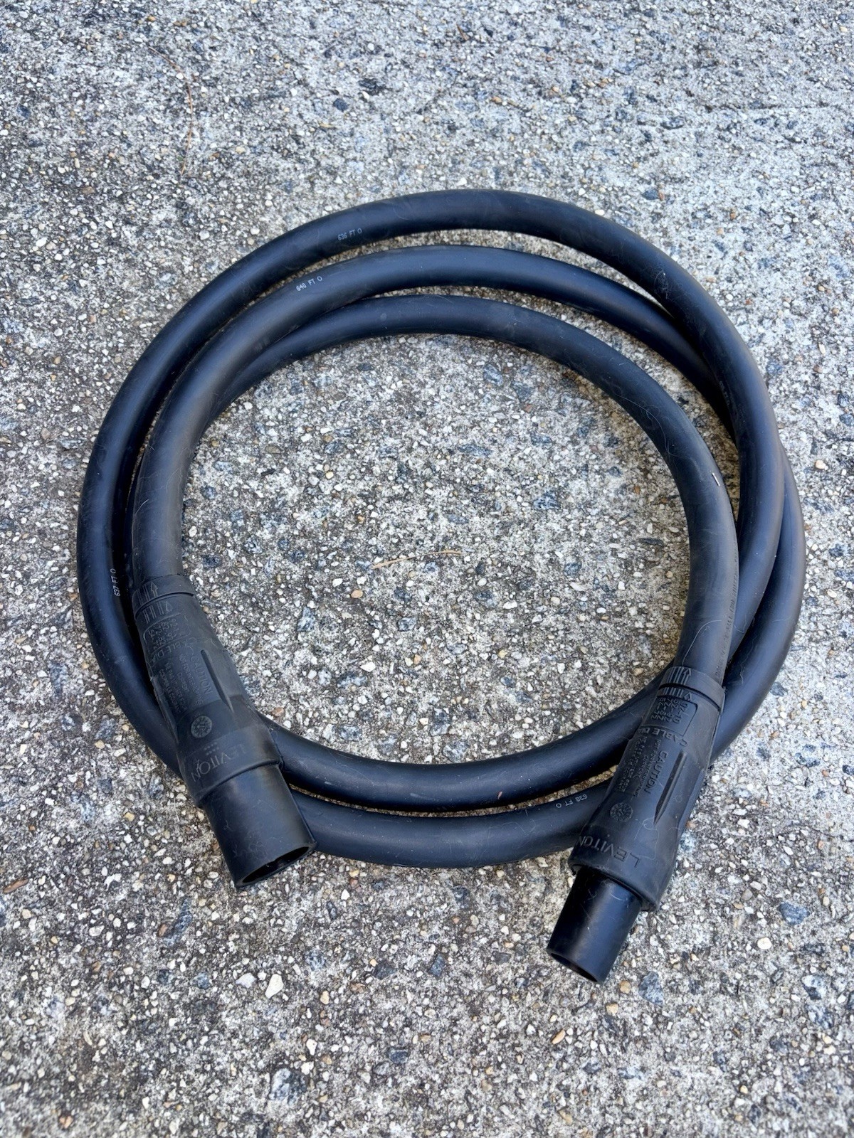 4/0 AWG Stranded Generator Power Cable W/2 600V Cam Lock Male/Female 10FT 
