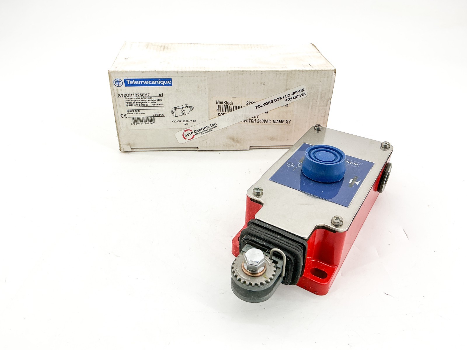 New Telemecanique XY2CH13250H7 Emergency Stop Switch Cable 248V 3A 076214