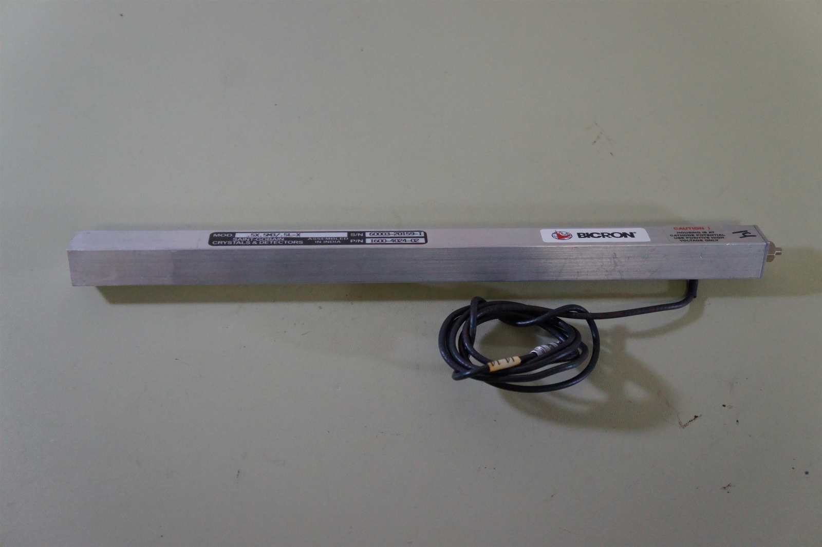 Saint Gobain Crystals & Detectors / Bicron I600-4024-02 Detector , .5X.5M3/.5L-X