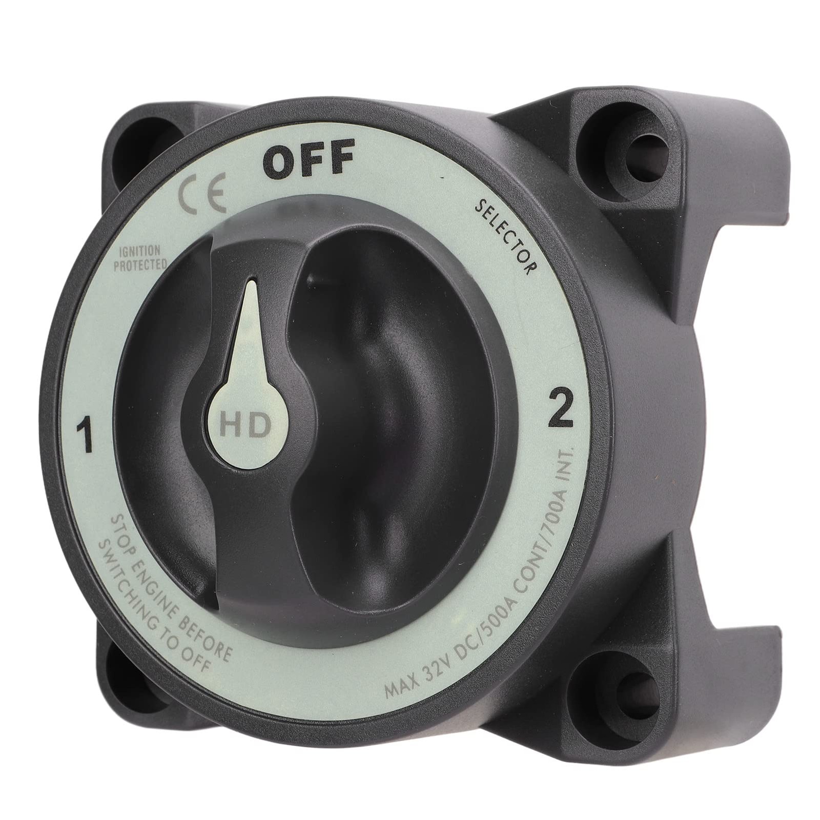 500A 3 Position Marine Battery Disconnect Master Switch IP66 Power Cut RV