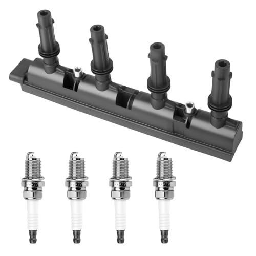 Ignition Coil Pack and Iridium Spark Plugs for 1.4L Turbo Compatible with Buick