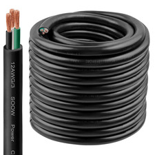 12/3 SOOW Wire 100FT, 12 AWG 600V SOOW Bulk Cable, 12 Gauge 3 Conductor Portable picture