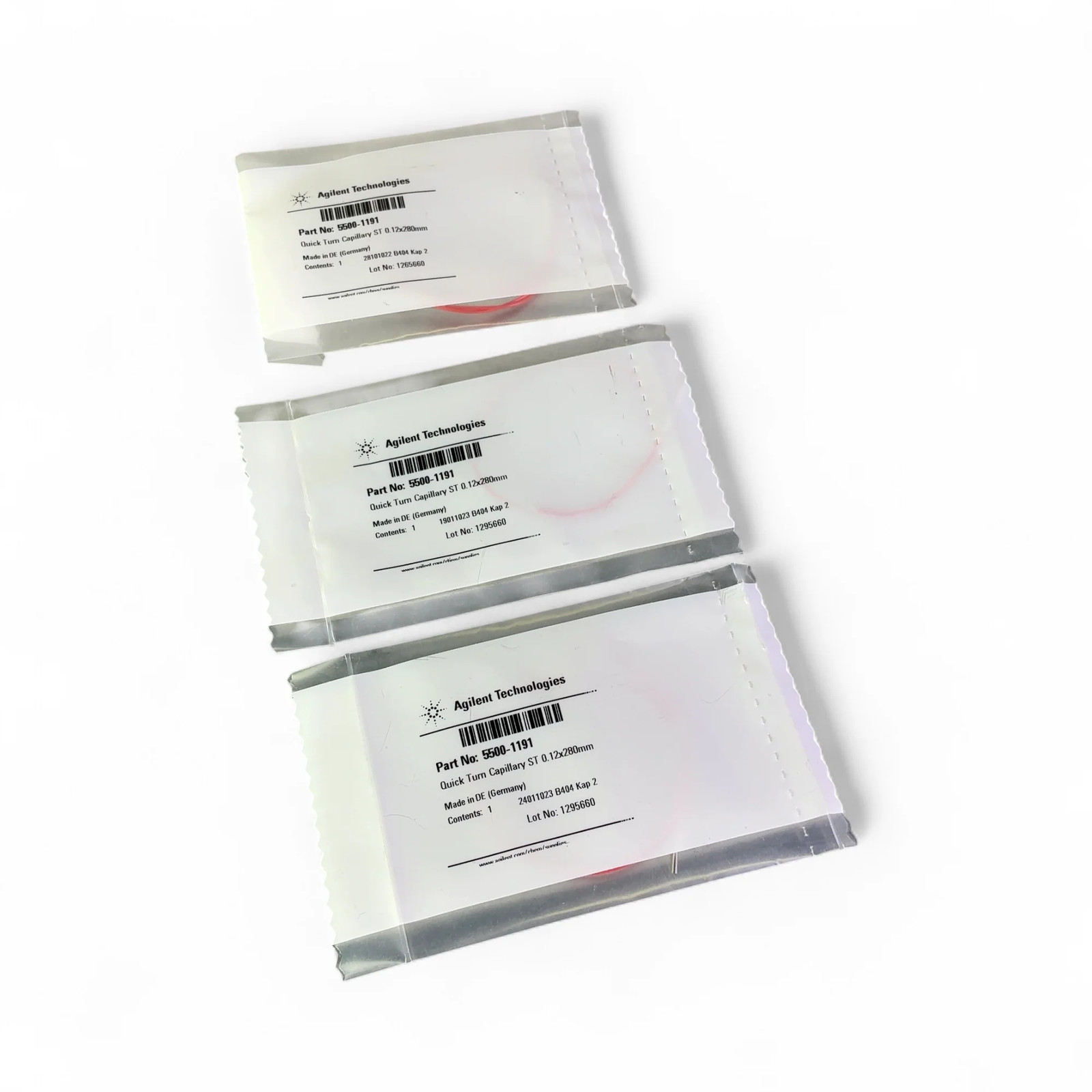 NEW Agilent Technologies Quick Turn Capillary ST 0.12x280mm 5500-1191 - Lot of 3