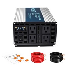 WZRELB 2000W Pure Sine Wave Inverter 24V DC to 110V 120V AC Power Converter w... picture