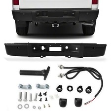 Black Rear Step Bumper for Chevy Silverado GMC Sierra 1500 2007 2013 GM1103149 picture