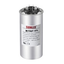 SUNLEE AC Capacitor 70/7.5 uF 370V/440V CBB65 Dual Run Round for HVAC Air picture
