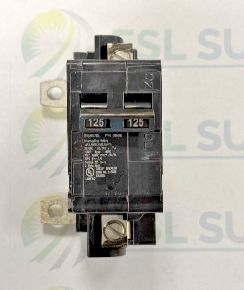 Siemens MBK125A Circuit Breaker 125A 2P 120/240VAC New