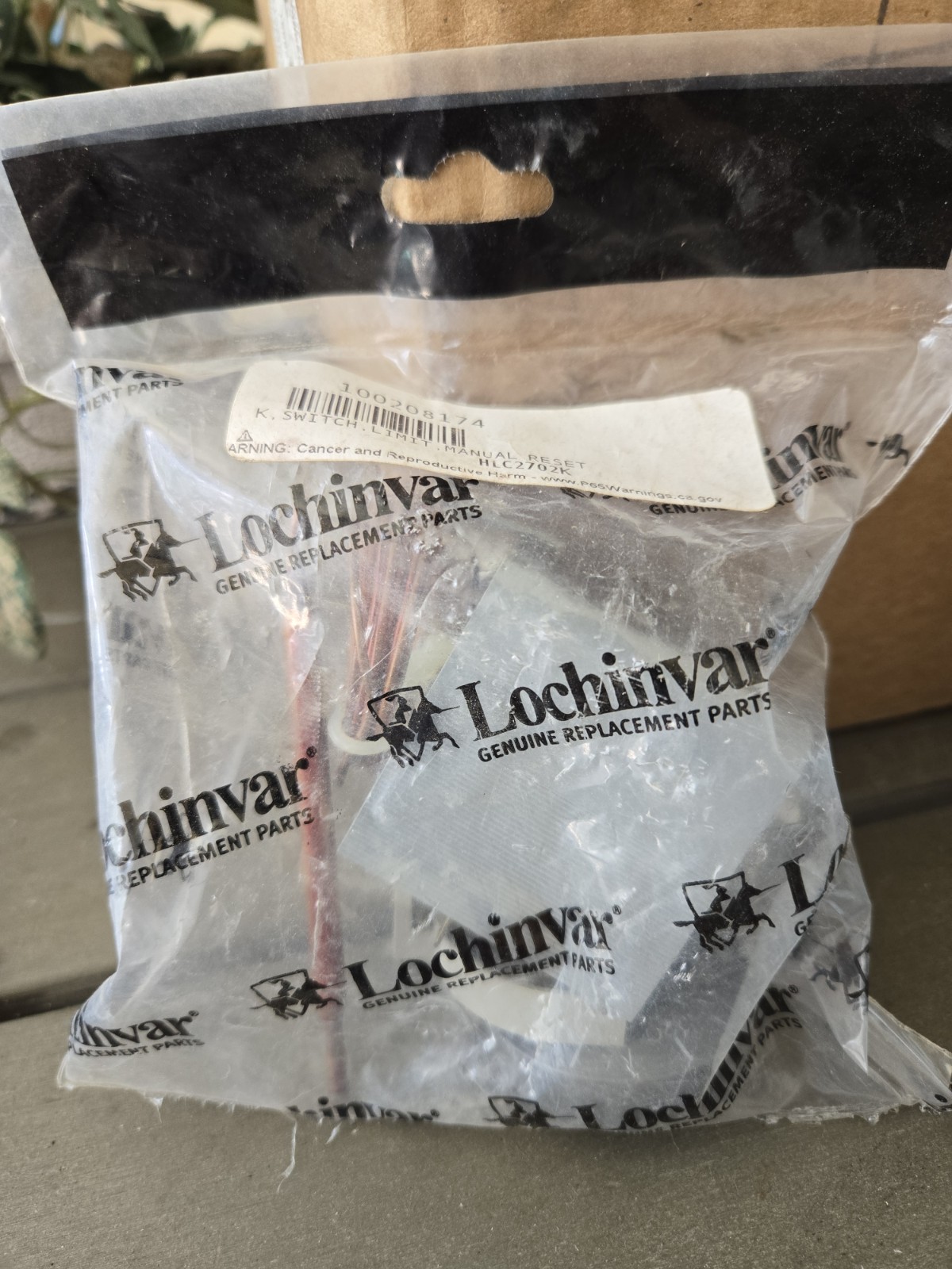 Lochinvar HLC2702K 100208174 High Limit Switch Kit Manual ResetNEW. $299