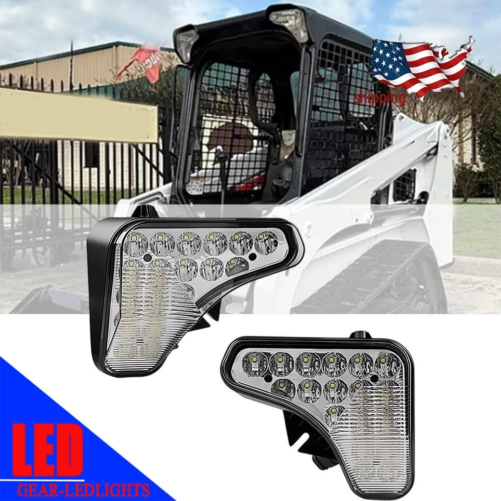 LED Headlight 7251340 7251341 Fits bobcat Compact Track Loaders T450, T550,T595