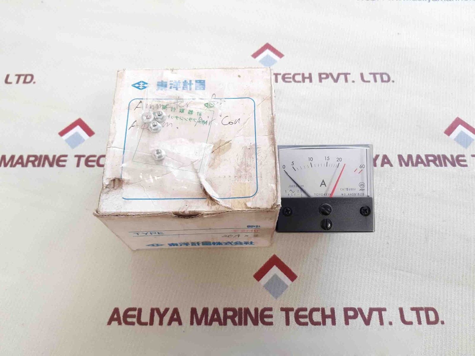 Toyo keiki acf-6 amp panel meter