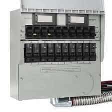 Generator Transfer Switch,50A Pro/Tran2 10-Circuit 2 Manual Switch,Marked picture