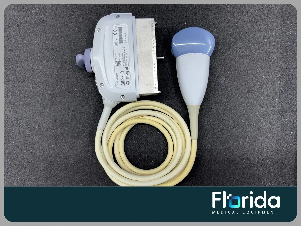 2010 GE AB2-7-D CURVED ARRAY ULTRASOUND TRANSDUCER PROBE REF: H48651MW TESTED