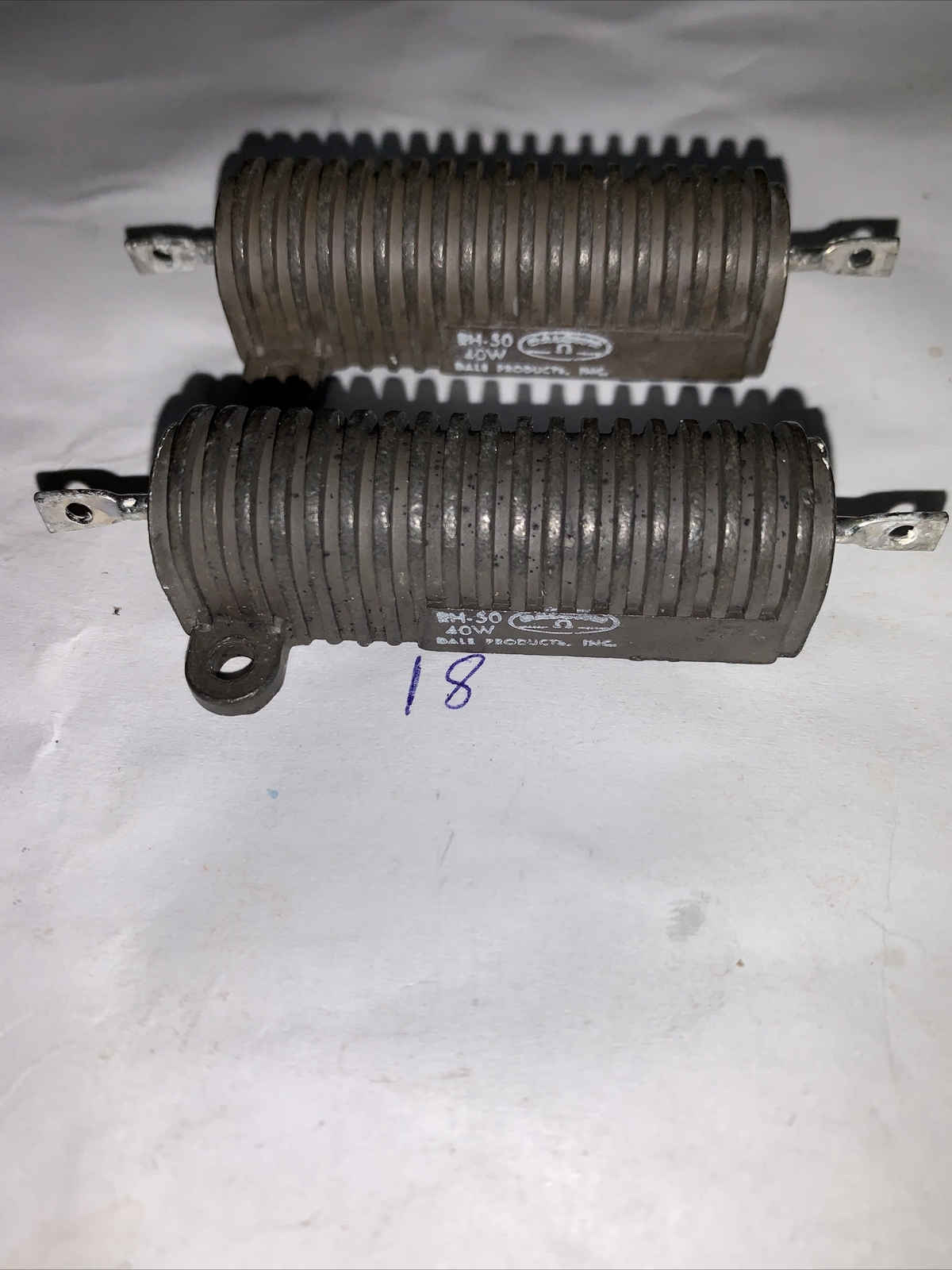 Dale wire wound  900 Ohm 40 Watt Black Resisters Quantity Of (2) *NEW*