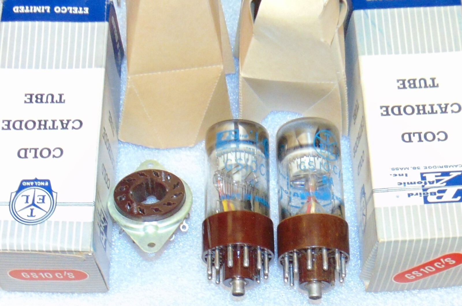 NOS NIB PAIR DEKATRON TUBES & SOCKET GS 10C\'S GS10CS BAIRD ATOMIC ENGLAND CV2325 NOS NIB PAIR DEKATRON TUBES & SOCKET GS 10C\'S GS10CS BAIRD ATOMIC ENGLAND CV2325