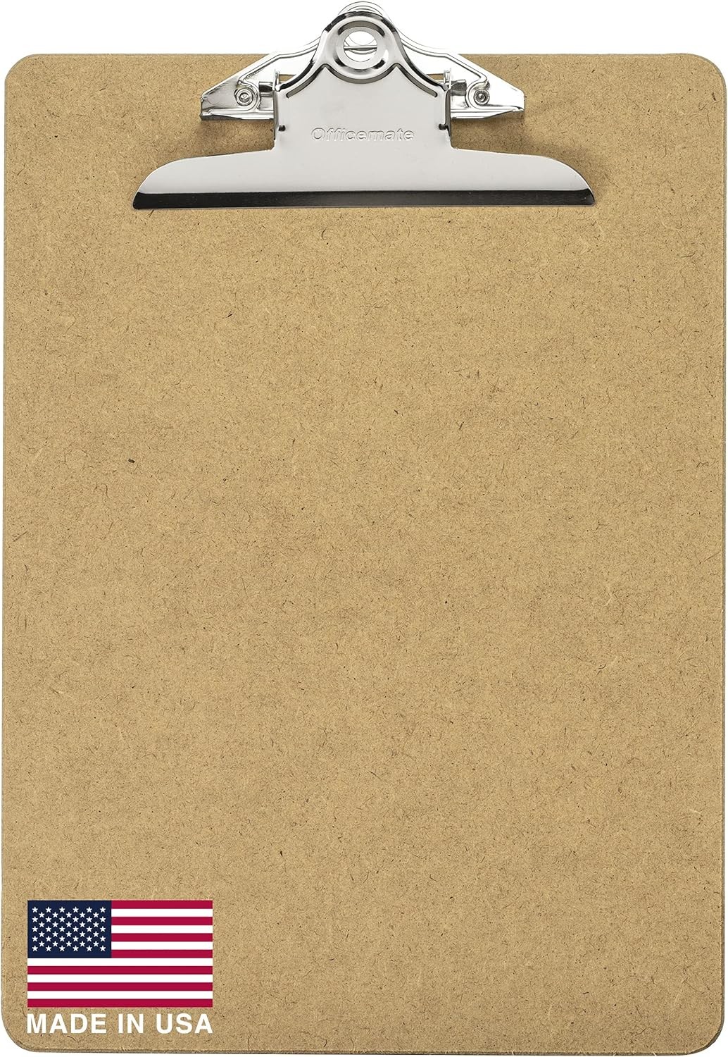 Officemate Recycled Wood Clipboard, 6 Inch Clip, 1 Pack Clipboard, Letter Size (