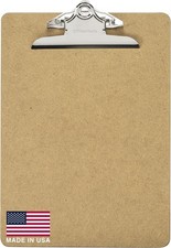 Officemate Recycled Wood Clipboard, 6 Inch Clip, 1 Pack Clipboard, Letter Size ( picture
