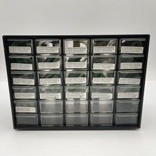Textron Mini Electronic Fastener Sample Kit Vintage Akro-Mils 10-330 Parts Bin picture