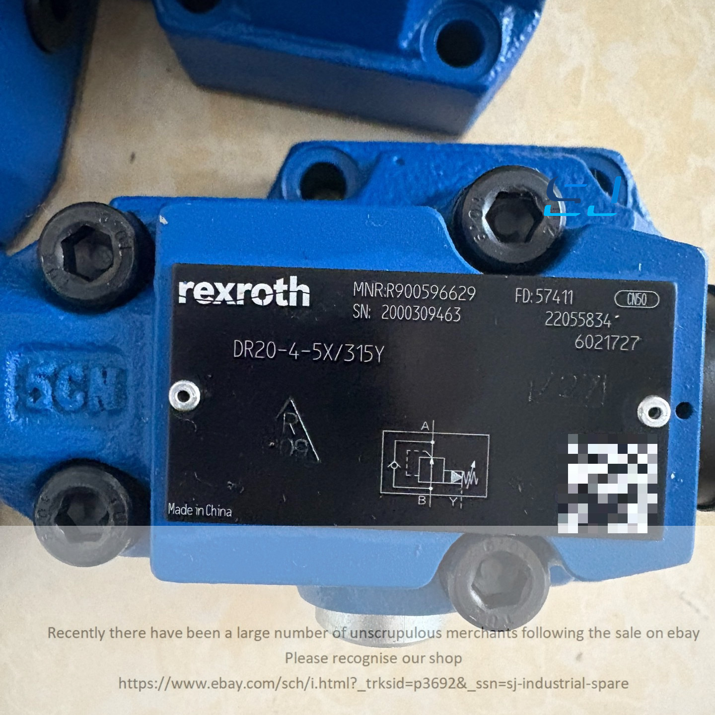Brand new Rexroth R900596629 DR20-4-5X/315Y Pressure Reducing Valve R900596629