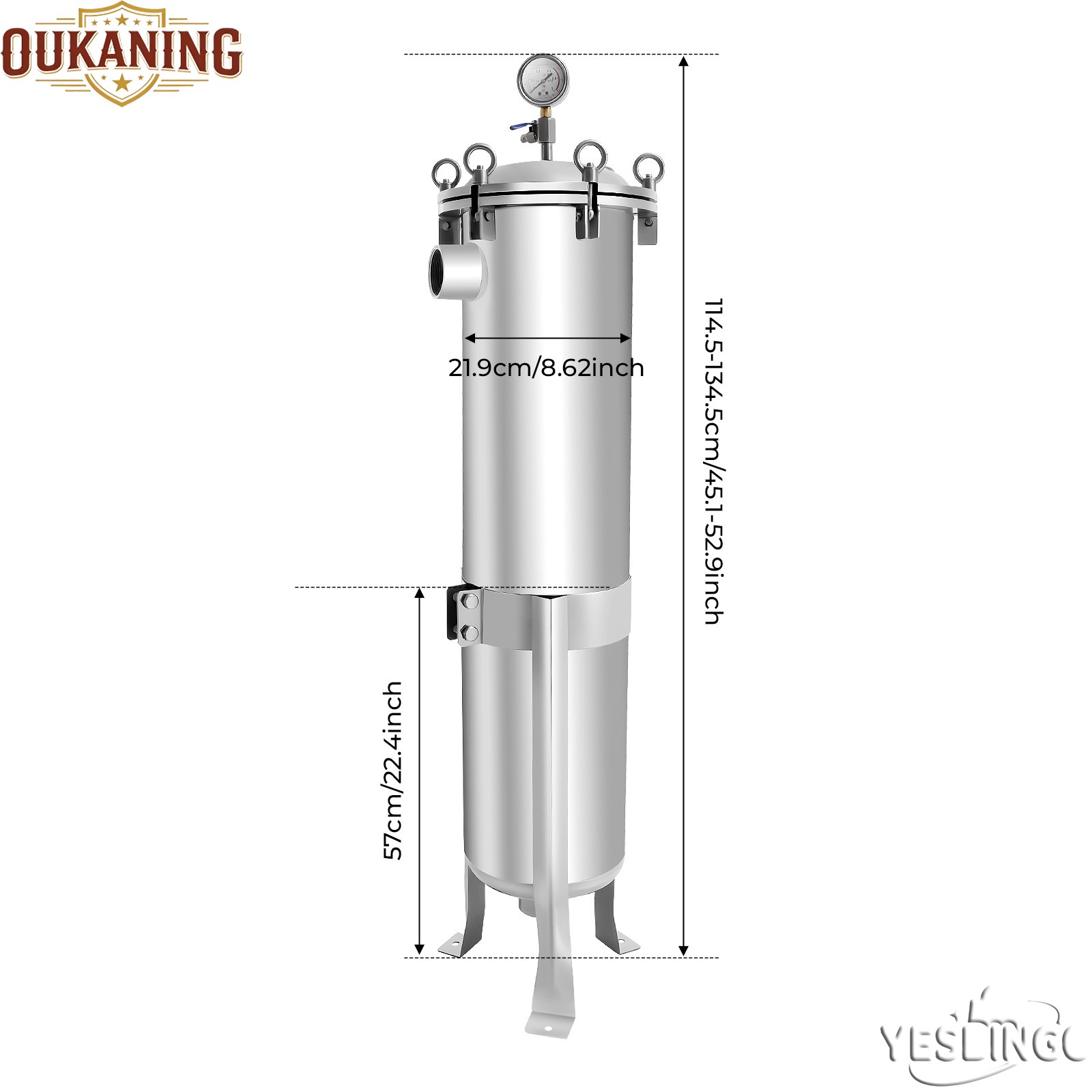 #2 Bag Filter Housing 304 Stainless steel 2\