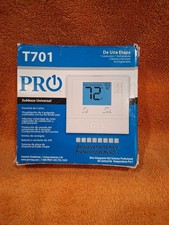 PRO1 IAQ T701 Thermostat Single Stage 1 Heat/1 Cool NIB Non-Programmable picture
