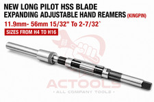 Expanding Adjustable Hand Reamers With Long Pilot 6 HSS Blade 15/32