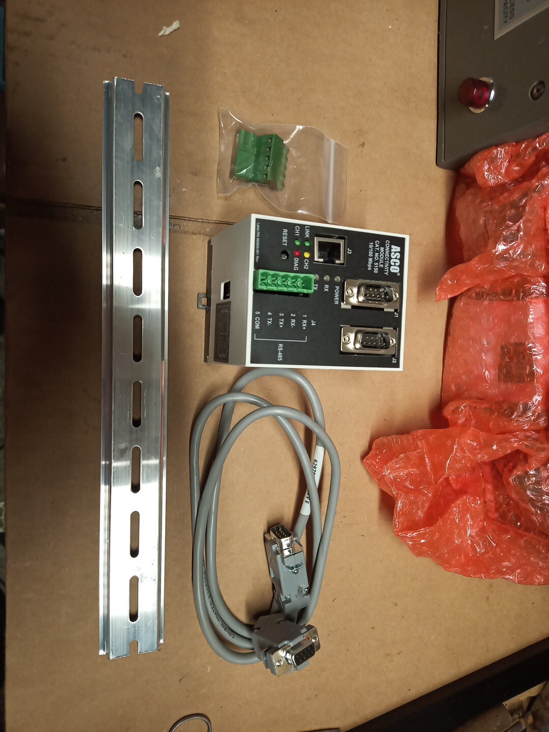 ASCO Connectivity Module Cat. # 5150 10/100 Mbps.  PN:MO11AA0E3-01R  USED TESTED
