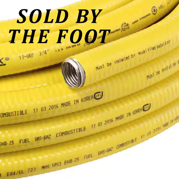 Home-Flex 1 in. CSST Corrugated Stainless Steel Tubing.  Sold by the ft.