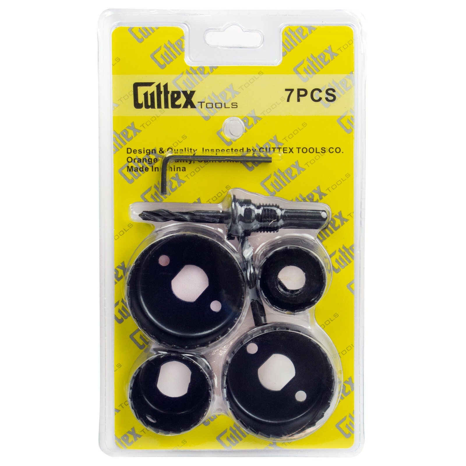 Hole Saw Kit, Cuttex Tools 7 Pcs Most Common Sizes With All Accessories Hole Saw Kit, Cuttex Tools 7 Pcs Most Common Sizes With All Accessories