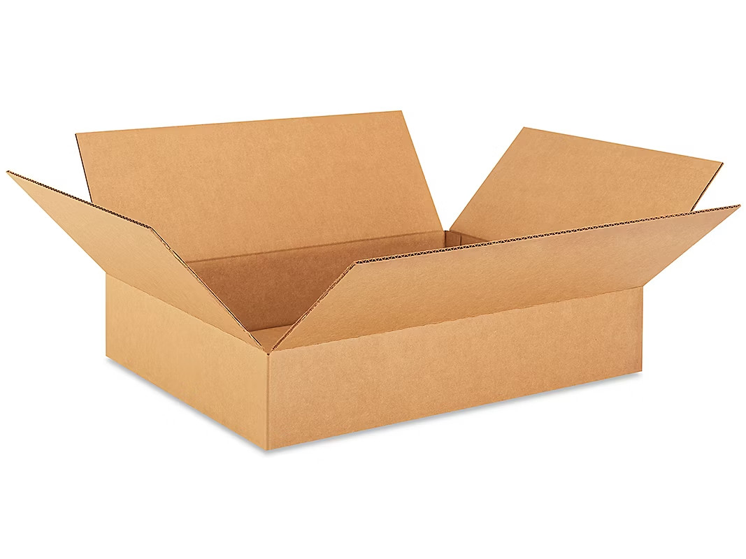 Pack of 25 - 24x12x4 Corrugated Kraft Cardboard Cartons Mailer Shipping Pack Box