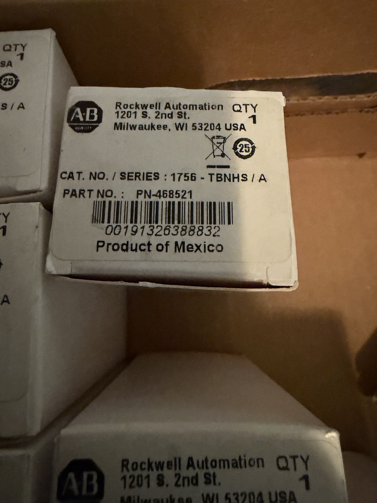 Allen-Bradley 1756-TBNHS 20-pin Spring-clamp Terminal Block Series A Lot of 10