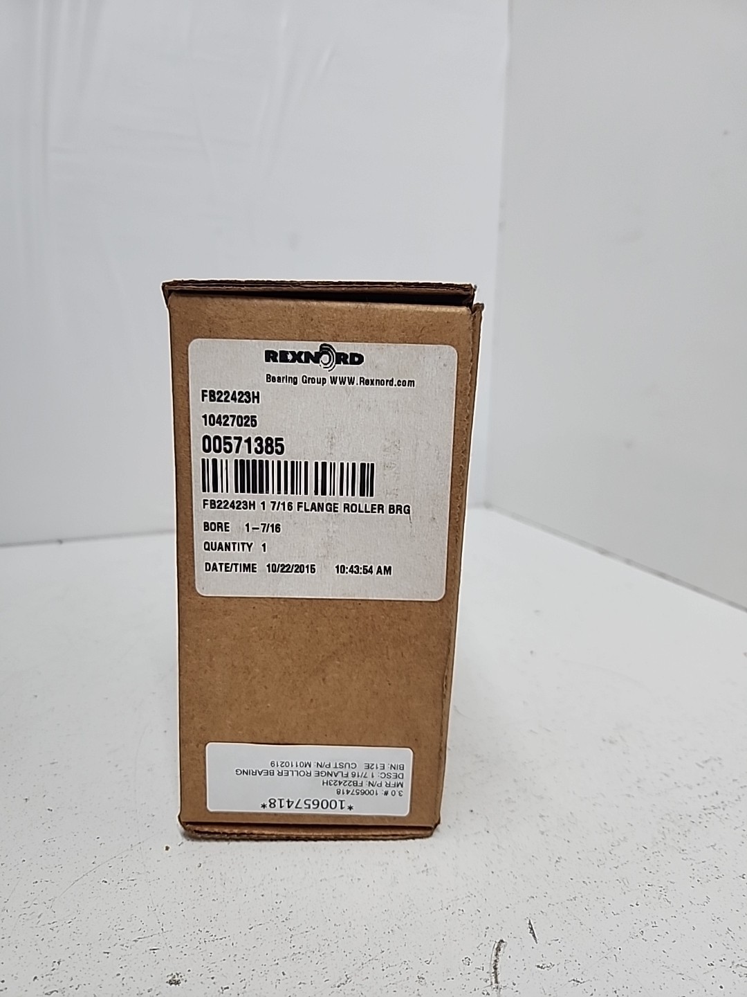 REXNORD FB22423H Link-Belt 1-7/16\'\' Flange Roller Bearing ** NOS **