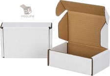 200 Pack 8x4x2 White Corrugated Shipping Mailer Packing Box Boxes 8