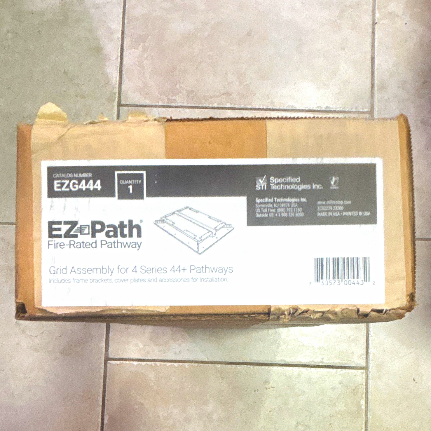 STI EZ-Path 4 Series 44+ Fire-Rated Pathway Grid Assembly EZG444