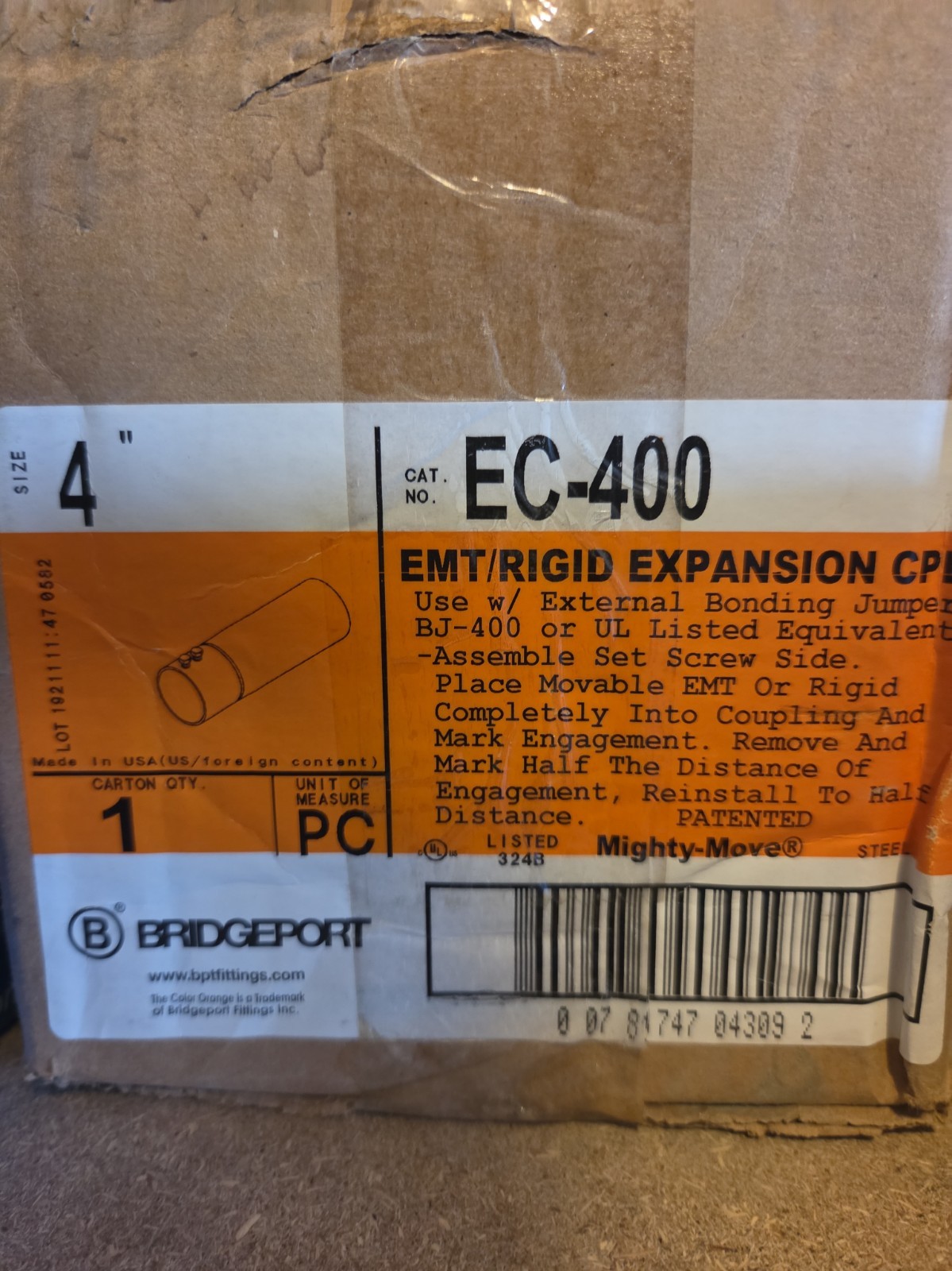 BRIDGEPROT EC-400 EMT/RIGID 4