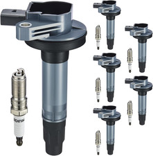 UF553 Ignition Coil Pack & SP589 Spark Plug Kit, Misfire Fix for Ford F150 Edge picture