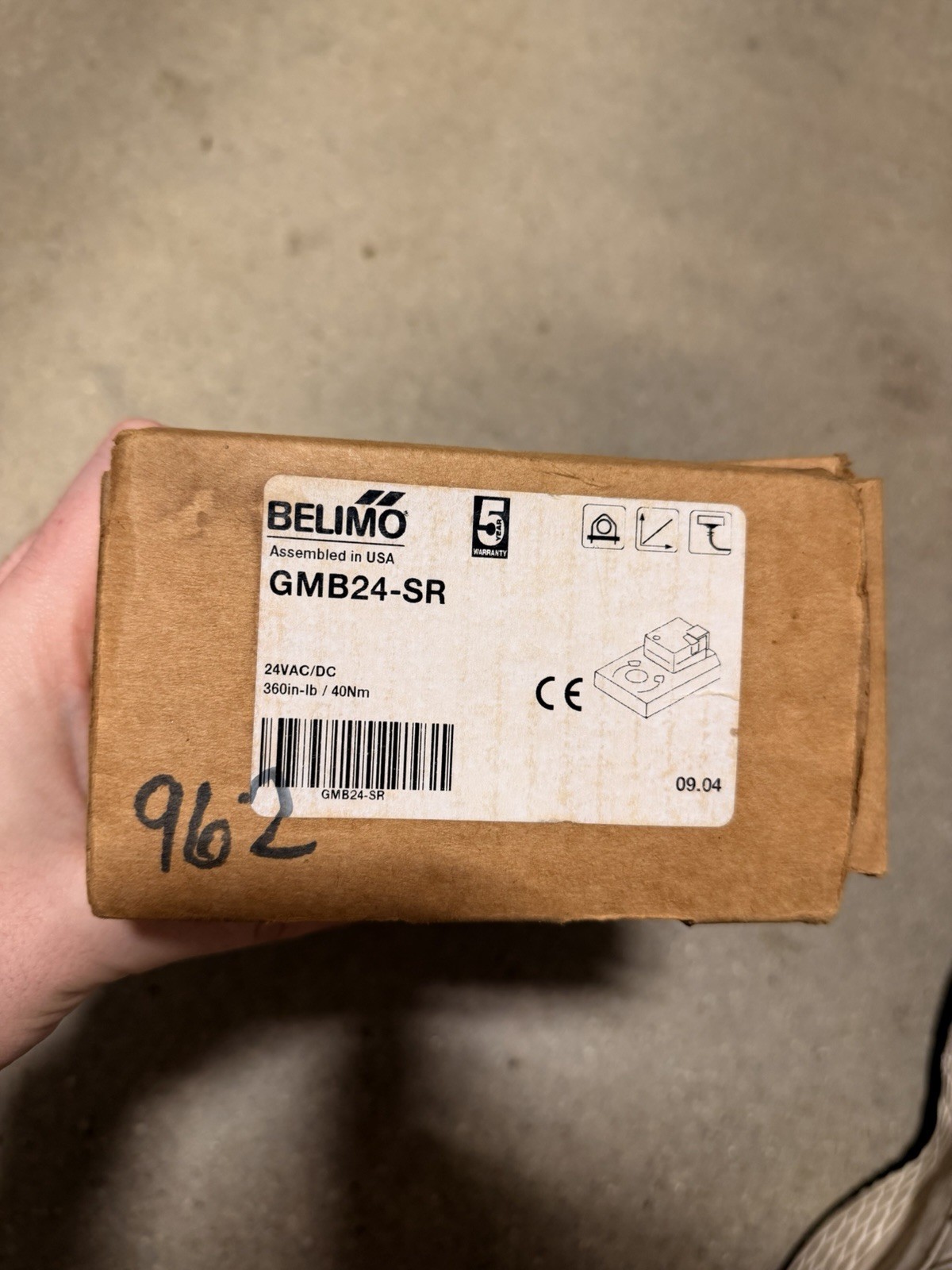 Brand New BELIMO GMB24-SR ACTUATOR 24VAC/DC 360 in-lb/ 40Nm