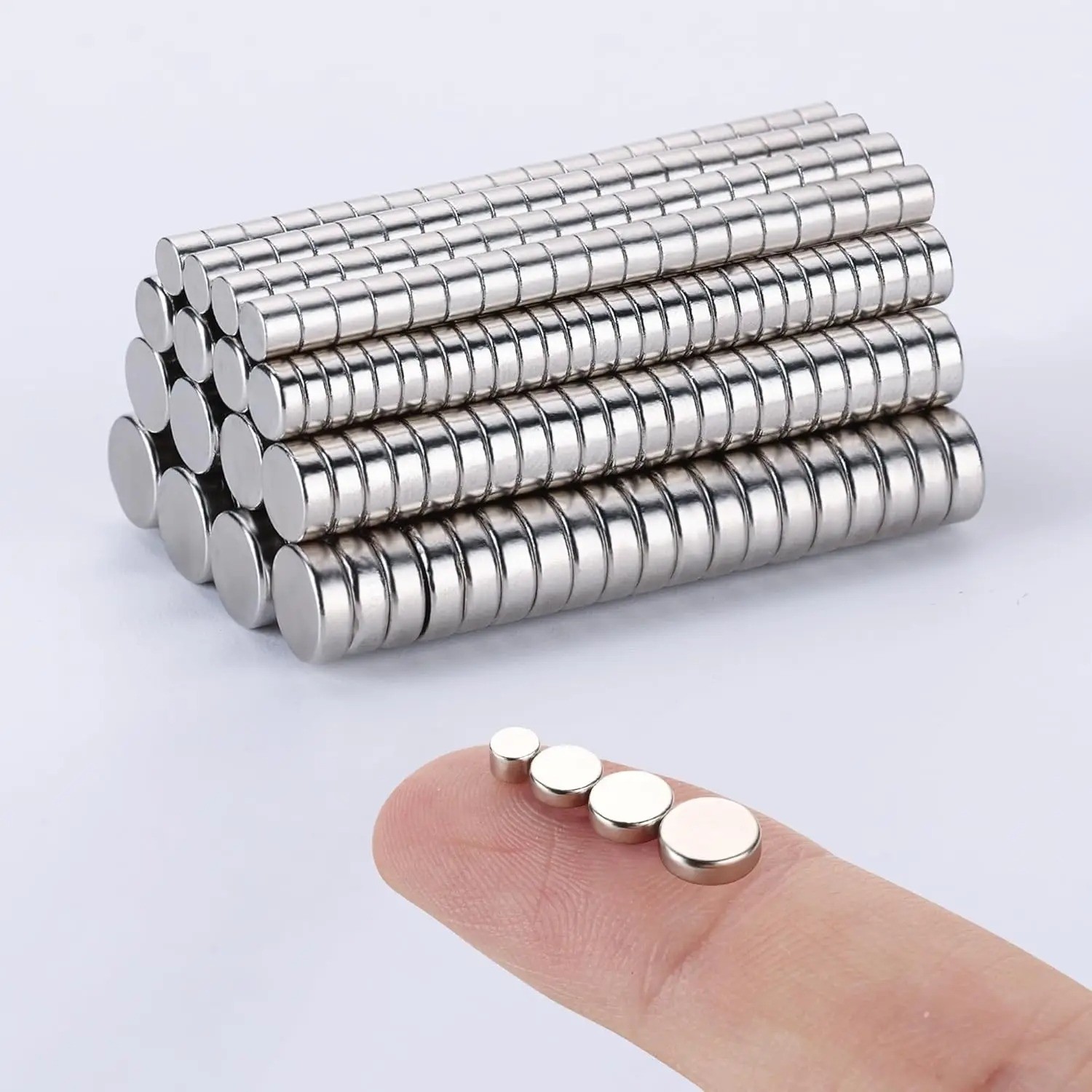 100-400 Pcs Small Magnets, 3x2x4x5x6 mm Mini Tiny Round Magnets, Micro Magnets