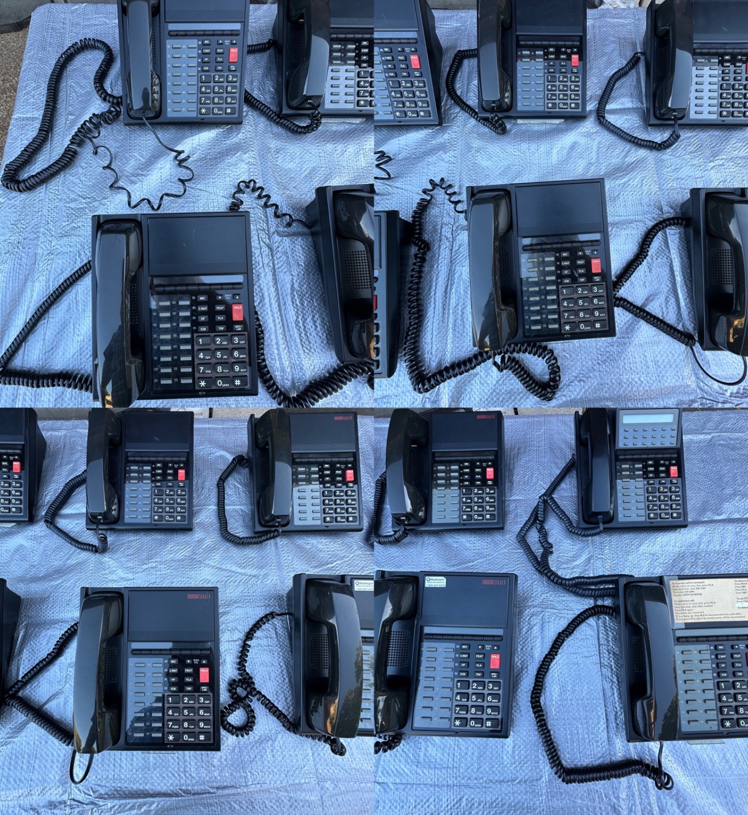 WIN 16S TEL-100D Business Telephones Office Desk Phone LOT of 10 Total Phones