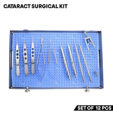 12 Pcs Cataract Surgical Kit Stainless Steel Surgical Ophthalmic Instruments Kit picture
